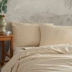 Macas Home Freya Orange %100 Pamuklu Yıkamalı Vintage Tek Kişilik Nevresim Takımı 160*220 Fryotkt - 160 x 220 cm - Bej - Turuncu