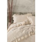 Macas Home Grace %100 Pamuklu Fırfırlı Yıkamalı Tek Kişilik Nevresim Takımı 160*220