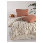 Macas Home Iris Mocca %100 Pamuklu Yıkamalı İpliği Boya Vintage Tek Kişilik Nevresim Takımı 160*220