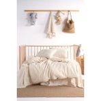 Macas Home Luna Natural Bebe %100 Pamuklu Yıkamalı Nevresim Takımı 100*150 - Ekru - 100 x 150 cm