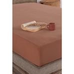 Macas Home Mocca Mousse %100 Pamuklu Yıkamalı Tek Kişilik Lastikli Çarşaf 100x200