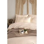 Macas Home Pure Natural %100 Pamuklu Yıkamalı Tek Kişilik Nevresim Takımı 160*220 KREM