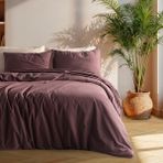 Macas Home Soft Cotton Boreas %100 Pamuklu Çift Kişilik Nevresim Takımı D1 - Mürdüm