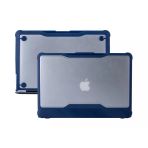 Macbook Air 13 İnç A1932 Kılıf Outdoor Darbe Emici Karbon Fiber Sert Kapak Şeffaf Koruma