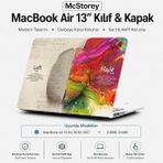 MacBook Air 13 Inç Kılıf A1369 A1466 Uyumlu Hard Case Sert Koruyucu Kapak Ince Hafif Çizilme K