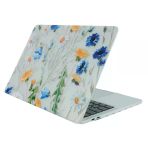 Macbook Air 13 İnç Kılıf Çiçek Desenli Mat Tpu Sert İnce Hafif Koruma Kapak