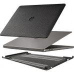 MacBook Air 13 Inç Kılıfı A1932 A2179 A2337 M1 Uyumlu Sert Kapak 360° Koruma Karbon Fiber Desen