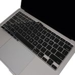 MacBook Air 13 Inç Klavye Koruyucu Ultra Ince Silikon M1 A2337 A2179 Touch Id ile Uyumlu – Ultra