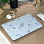 Macbook Air 13 Inç M1 Uyumlu Çiçek Desenli Sert Kapak Kılıf | A1932 A2179 A2337 | Mat Dokulu | Alt + Üst Kapak Koruma
