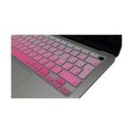 MacBook Air 13 Inç Rusça Klavye Koruyucu – Iso Avrupa (Ters L Enter) – Ince Silikon – A1932 A2179 A2337 (M1) Pembe - 0,35 lt