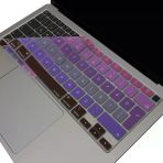 Macbook Air 13 İnç Türkçe Q Ombre Silikon Klavye Koruyucu A2337 M1 A2179 Yıkanabilir İnce