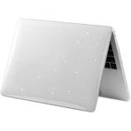 Macbook Air 13 M1 Kılıf Uyumlu Simli Şeffaf Sert Kapak İnce Hafif Koruma A2337 A2179 A1932 Id Şeffaf