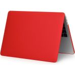 Macbook Air 15 Inç 2025 A3241 M4 Işlemcili Uyumlu Kılıf Mat Doku Hardcase Kapak - Kırmızı