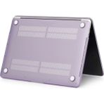 Macbook Air 15 Inç 2025 A3241 M4 Işlemcili Uyumlu Kılıf Mat Doku Hardcase Kapak - Mor