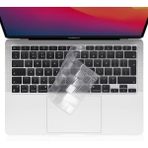 Macbook Air 2020 13 Inc M1 A2337 / A2179 Uyumlu Türkçe Q Klavye Slim Şeffaf Klavye Koruyucu Kılıf