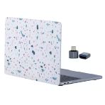 Macbook Air M1 Kılıf 13 İnç Terrazzonl (Touchıd'li M1 Air) A2337 A2179 A1932 İle Uyumlu