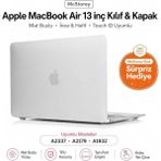 MacBook Air M1 Kılıf 13 Inç Uyumlu – Mat Buzlu Tpu Koruyucu Kapak A2337 / A2179 / A1932 Çizilm