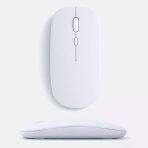 Macbook İpad Uyumlu Bluetooth Şarjlı Mouse Usb Dongle Şarj Kablosu Dahil Sessiz İnce Ve Taşınabilir Beyaz