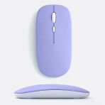 Macbook İpad Uyumlu Bluetooth Şarjlı Mouse Usb Dongle Şarj Kablosu Dahil Sessiz İnce Ve Taşınabilir Lavant