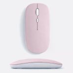 Macbook İpad Uyumlu Bluetooth Şarjlı Mouse Usb Dongle Şarj Kablosu Dahil Sessiz İnce Ve Taşınabilir Pembe