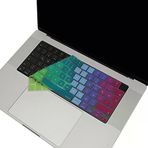 Macbook Klavye Koruyucu Silikon Kılıf Türkçe Q Baskili Uk-Ters L- Enter Tipi Air 13,6-15,3Inç- 14,2-16,2Inç M1-M2-M3-M4 Uyumlu, İnce Hafif Yık