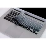 Macbook Klavye Koruyucu Silikon | Us Klavyeyi Türkçe Q Baskıya Dönüştürür | Macbook Air 13 Inç Macbook 13–15 Inç (A1369, A1466, A1278, A1425, A1502, A1286, A1398) Uyumlu Siyah Gri