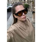 MACERATİ Bapy Forld Vintage Siyah Turuncu Nude Unisex Güneş Gözlüğü