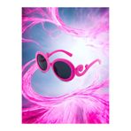 MACERATİ Burgulu Pembe Oval Uv400 Çocuk Güneş Gözlüğü