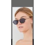 Macerati, Elips Unisex Siyah Oval Çerçeve Güneş Gözlüğü,gözlük Kabı Hediyeli - Çok Renkli-TY58
