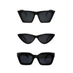 MACERATİ Güneş Gözlüğü Siyah Unisex 3lü Set