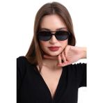 Macerati Unisex Vintage Siyah Kemik Güneş Gözlüğü UV Filtreli Retro Stil 50 mm Cam Ölçüsü