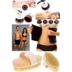 Macgon 3'lü Masaj Aleti G5 Etkili Ekonomik Set Profesyonel Unisex Fırça Kemer Masaj Aleti Seti Egzersiz Set