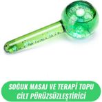 Macgon Buz Küre Soğuk Masaj ve Terapi Topu Ice Globes Leke Önleyici, Cilt Pürüzsüzleştirici Yeşil