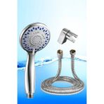 Macgon Duş Başlığı 3 Fonksiyonlu Masajlı Duş Başlığı L Mafsal Hortum Set