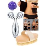 Macgon Evde G5 Masaj Aleti & Sauna Bel Kemeri & Masaj Topu & At Kılı Fırça Seti Unisex Pro