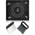 Macgon Hamur Matı + Kesme Aparatı Spatulası + Papates Cips Kesici