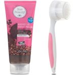 Macgon Kahveli Jel Vücut Peeling 200 Ml+Eklips Yüz Fırçası Masaj Başlıklı