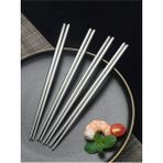 Macgon Özel Desenli Paslanmaz Çelik 5 Takım Chopstick 22,5cm