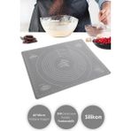 Macgon Pratik Gri Fırınlanabilir Büyük Boy Silikon Hamur Açma ve Pişirme Matı Silpatı 65 x 45CM