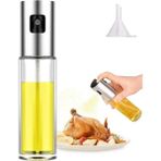 Macgon Pratik Zeytinyağı Püskürtücü Gıda Sınıfı Cam Yağ Spreyi Şeffaf Sirke Şişesi 100ML