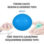 Macgon Silikon El Egzersiz Topu Stres Topu - Fizik Tedavi El Çalıştırma Güçlendirme Egzersiz Topu