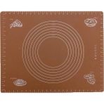 Macgon Silikon Hamur Açma Matı (Ölçülü) - Kahverengi - 50X40 (±0,5) cm