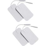 Macgon Tens Pedi Fizik Tedavi Cihazı Için Yapışkanlı Tens Elektrodu 5 cm x 9 cm 4 Adet Soketli