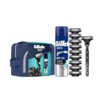 Mach3 Charcoal Makine Ve 10 Tıraş Bıçağı Yedek + Charcoal Series Jel 200 ML + Çanta