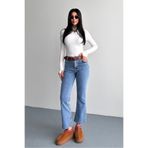 macharel jeans Bilek Boy Slim Fit Mom Mavi Jean