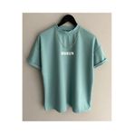 Machetta Kids Su Yeşili Brooklyn Baskılı Oversize Çocuk T-shirt