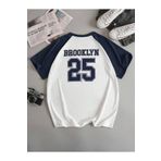 Machetta Unisex Büyük Beden Brooklyn 25 Baskılı Kolları Renkli Oversize T-shirt