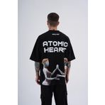 Machinist Atomic Heart Siyah Baskılı Oversize Erkek T-shirt