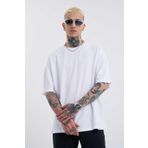Machinist Basic Super Beyaz Pamuklu Oversize Erkek T-shirt