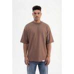 Machinist Basic Super Kakao Pamuklu Oversize Erkek T-shirt